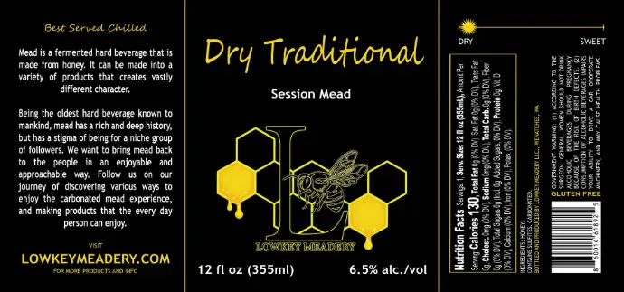 Session - Dry Traditional - 6.5% - 12oz Can